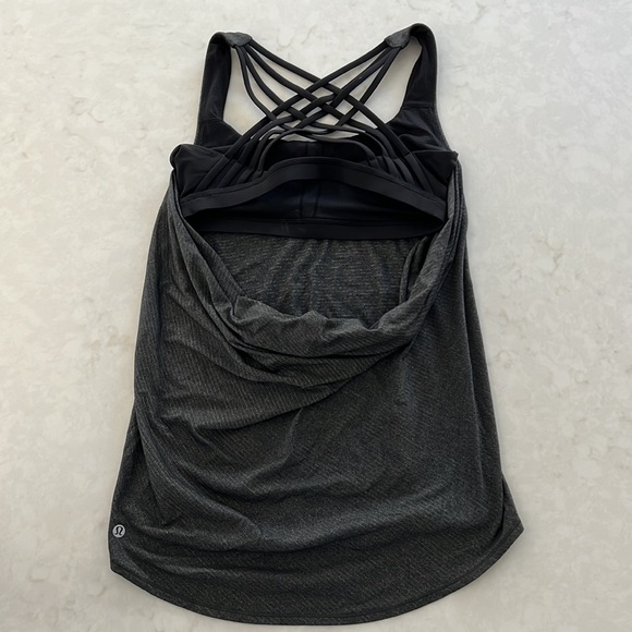Lululemon Free to be Wild Built In Bra Tank Top Size 6 - Picture 3 of 6